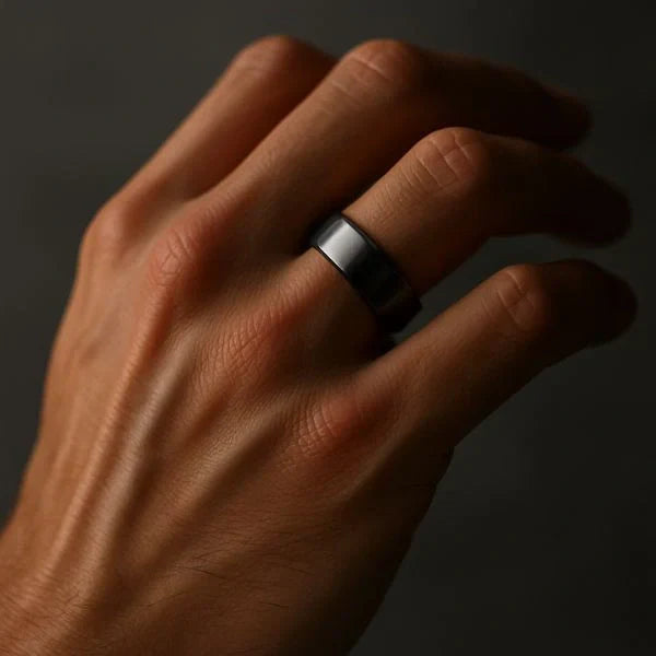 Hematitový prsten EQUHEM